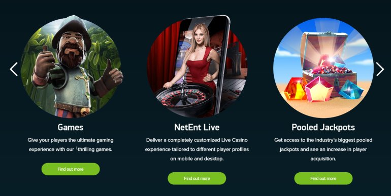 Juegos de casino con software de NetEnt